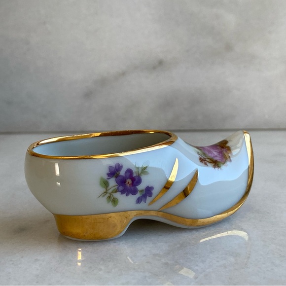 Limoges France Mini Clog Shoe Porcelain - Picture 14 of 14